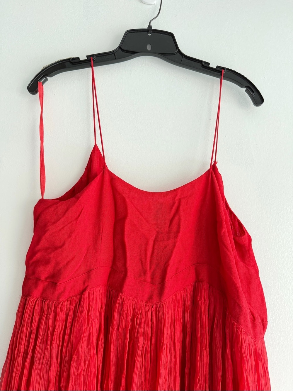 Anthropologie HD in Paris Women's Red Marana Chiffon Dress Size 14 - 8359 - Picture 5 of 13